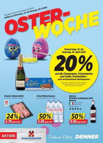 Prospekte Denner - 12.4.2022 - 18.4.2022.