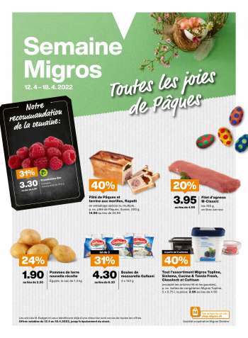 Prospekte Migros - 12.4.2022 - 18.4.2022.