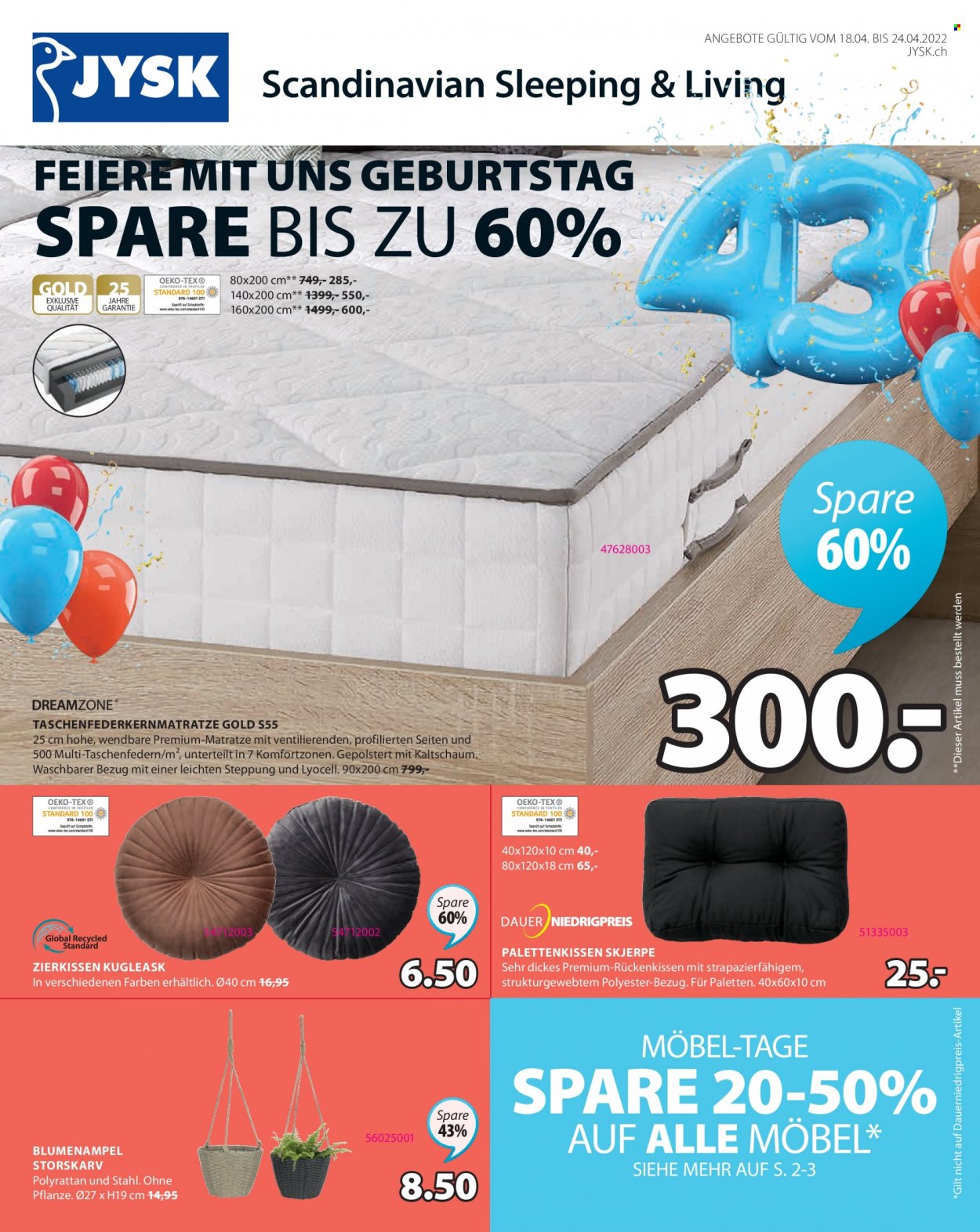 Catalogue JYSK - 18.4.2022 - 24.4.2022. Page 1
