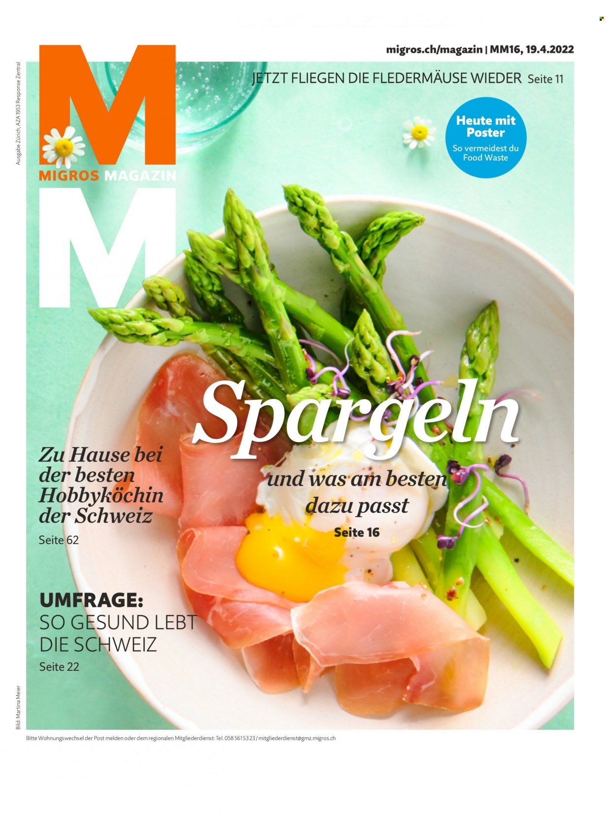 Prospekt Migros - 18.4.2022 - 24.4.2022. Seite 1