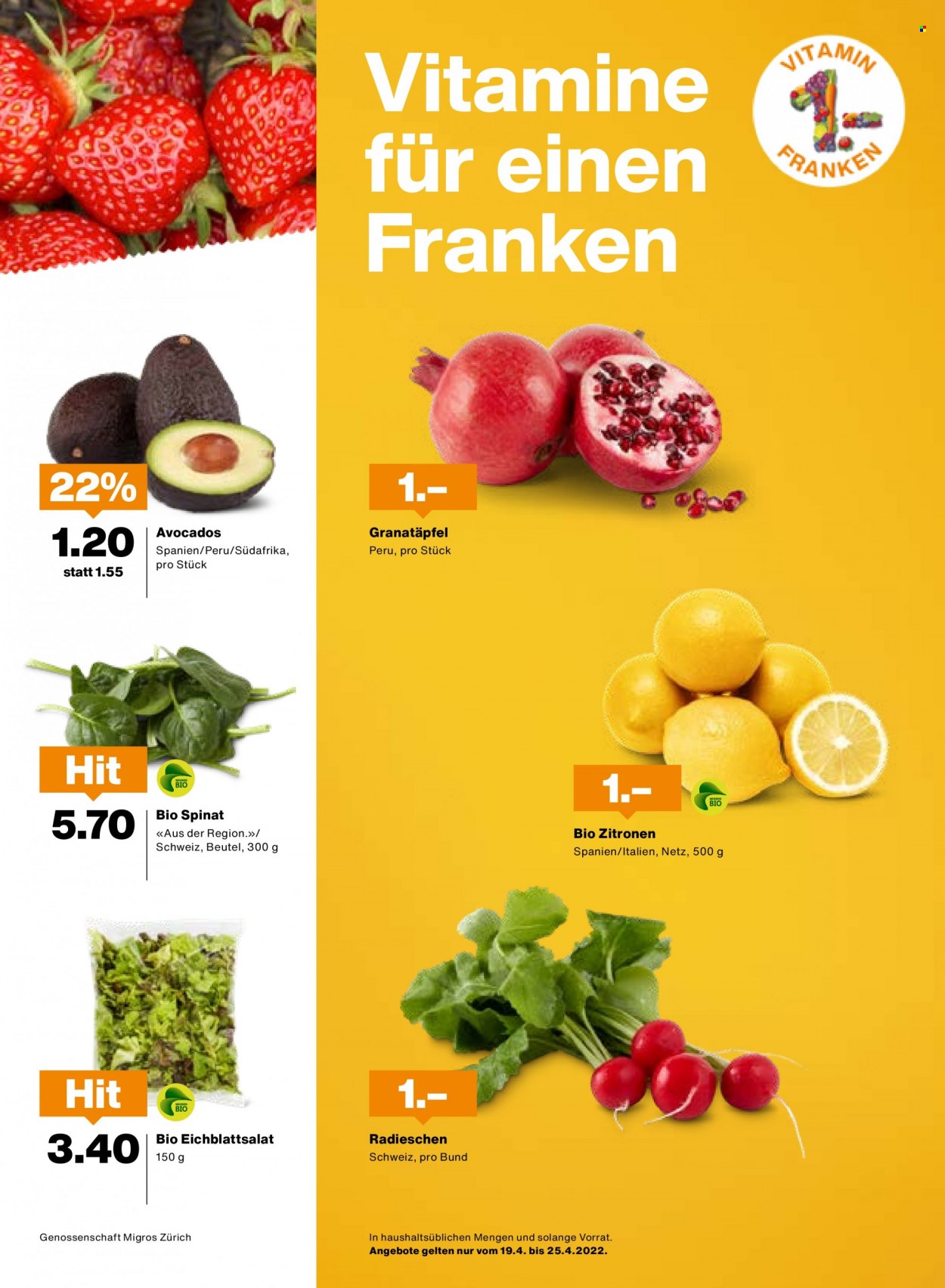 Prospekt Migros - 19.4.2022 - 25.4.2022. Seite 3