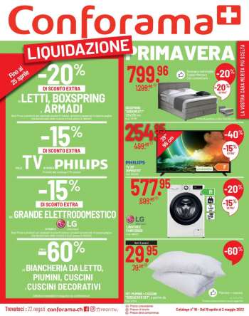 Volantino Conforama - 19.4.2022 - 2.5.2022.