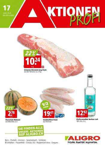 Volantino ALIGRO - 25.4.2022 - 30.4.2022.