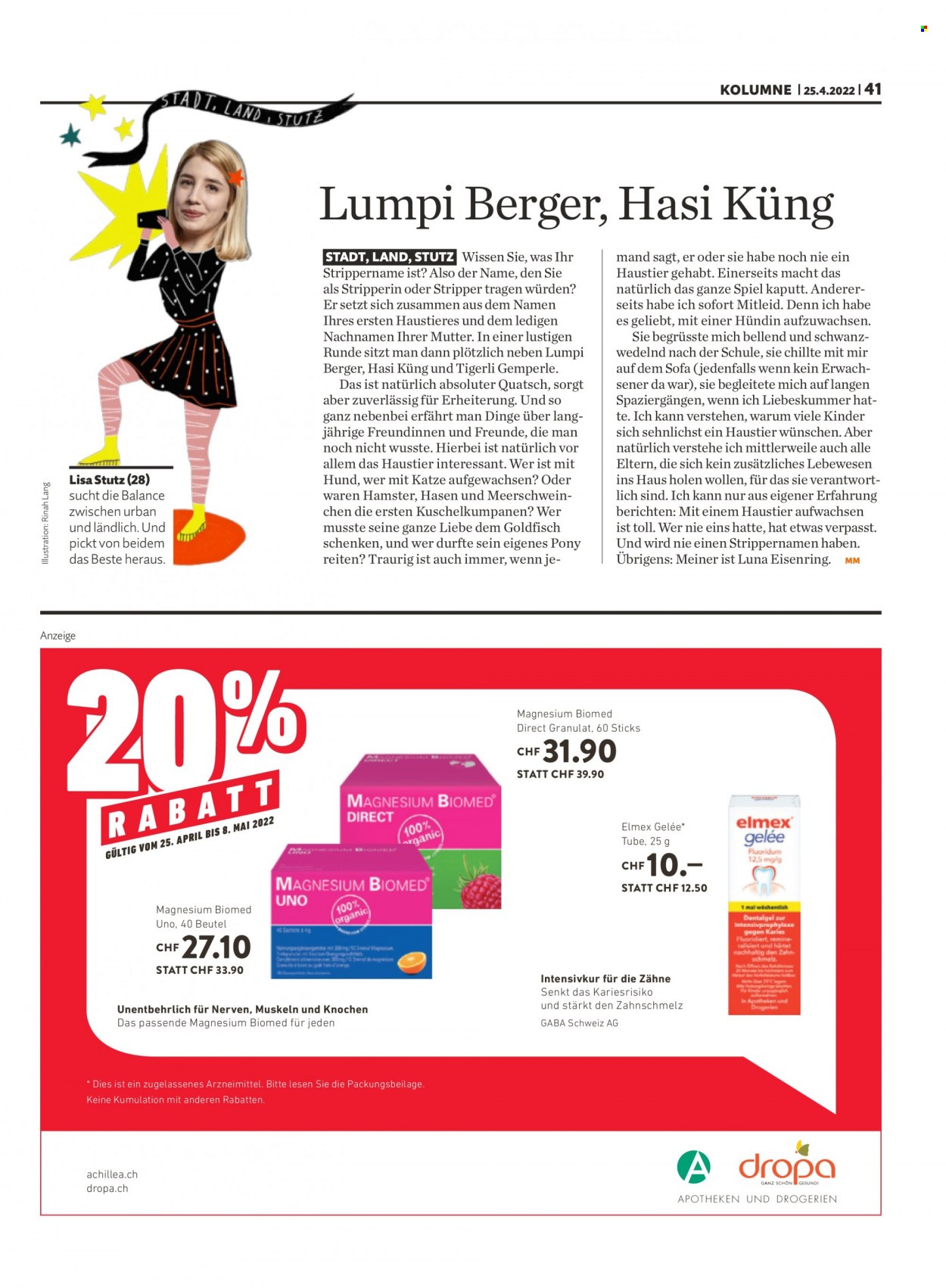 Prospekt Migros - 25.4.2022 - 1.5.2022. Seite 41