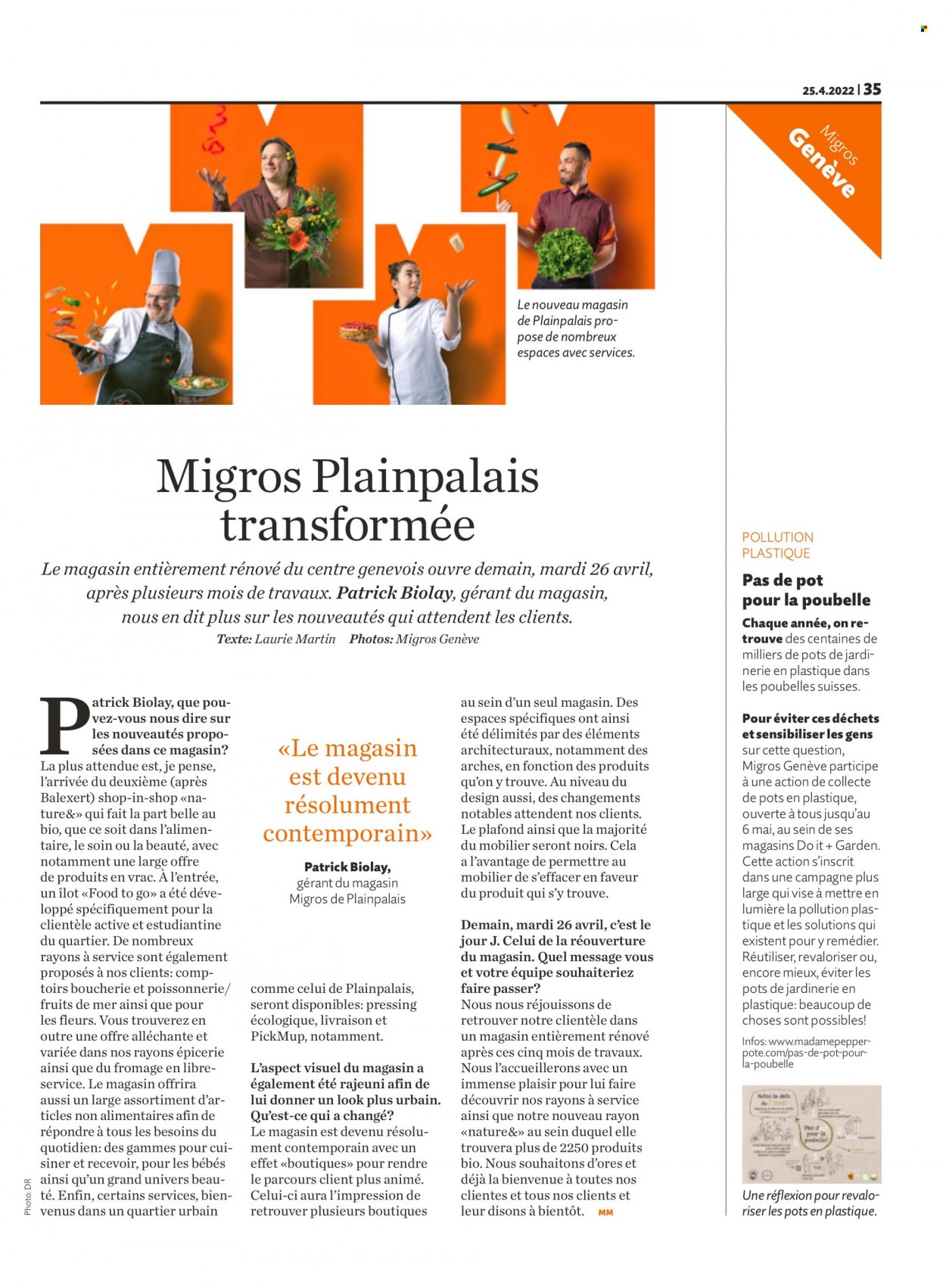 Prospekt Migros - 25.4.2022 - 1.5.2022. Seite 35