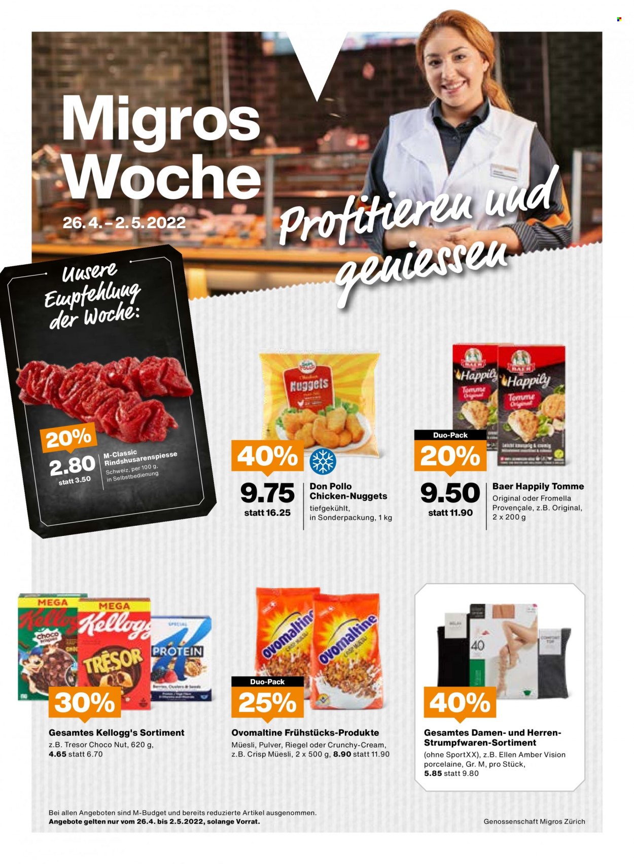 Volantino Migros - 26.4.2022 - 2.5.2022. Pagina 1