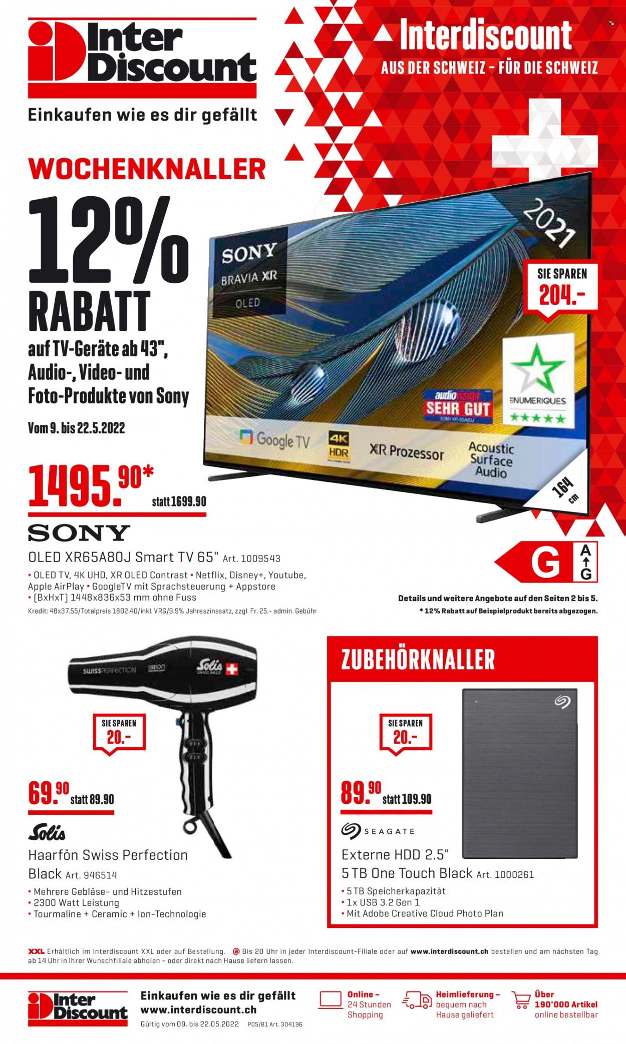 Volantino Interdiscount - 9.5.2022 - 22.5.2022. Pagina 1