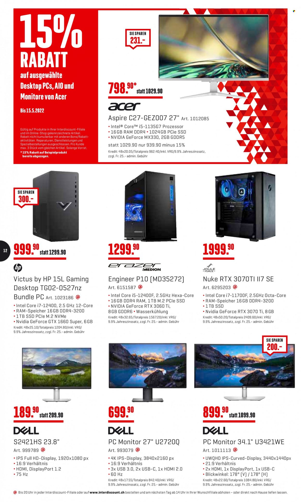 Volantino Interdiscount - 9.5.2022 - 22.5.2022. Pagina 12