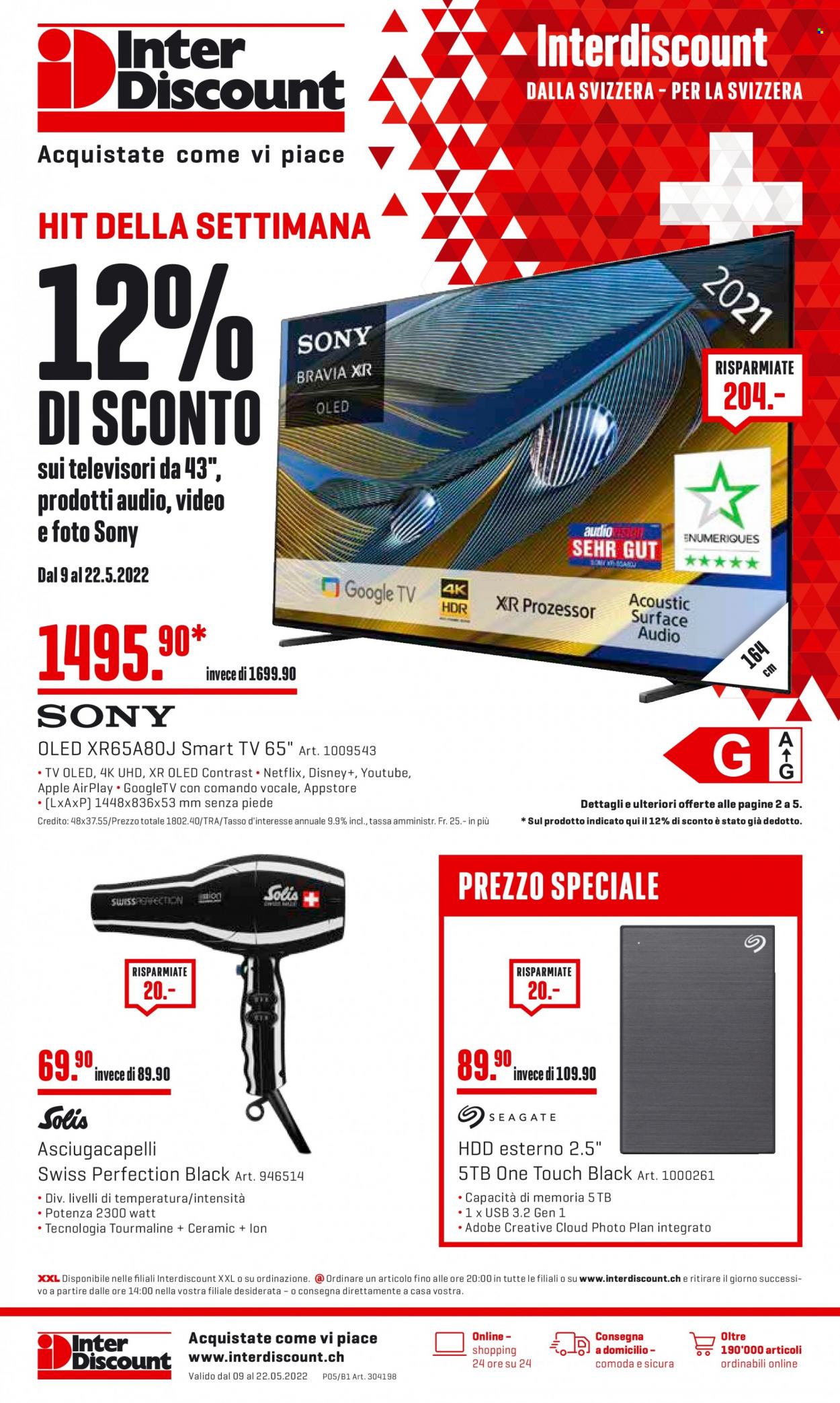 Volantino Interdiscount - 9.5.2022 - 22.5.2022. Pagina 1