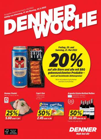 Catalogue Denner - 17.5.2022 - 23.5.2022.