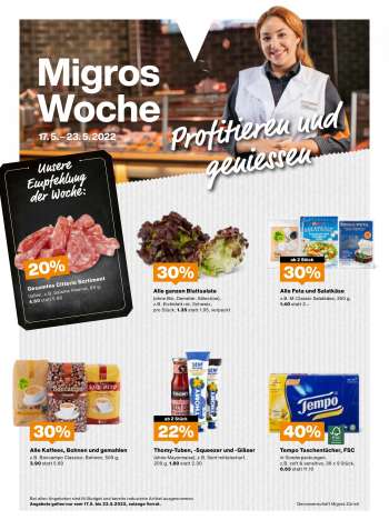 Prospekte Migros - 17.5.2022 - 23.5.2022.