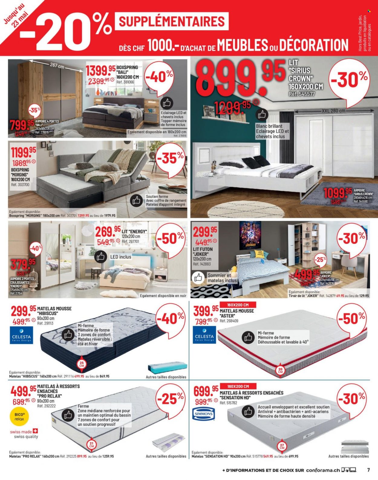 Volantino Conforama - 17.5.2022 - 30.5.2022. Pagina 7