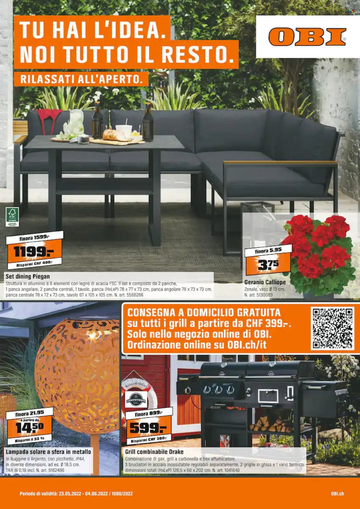 Volantino OBI - 23.5.2022 - 4.6.2022. Pagina 1