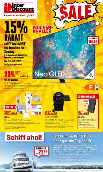 Volantino Interdiscount - 23.5.2022 - 5.6.2022.