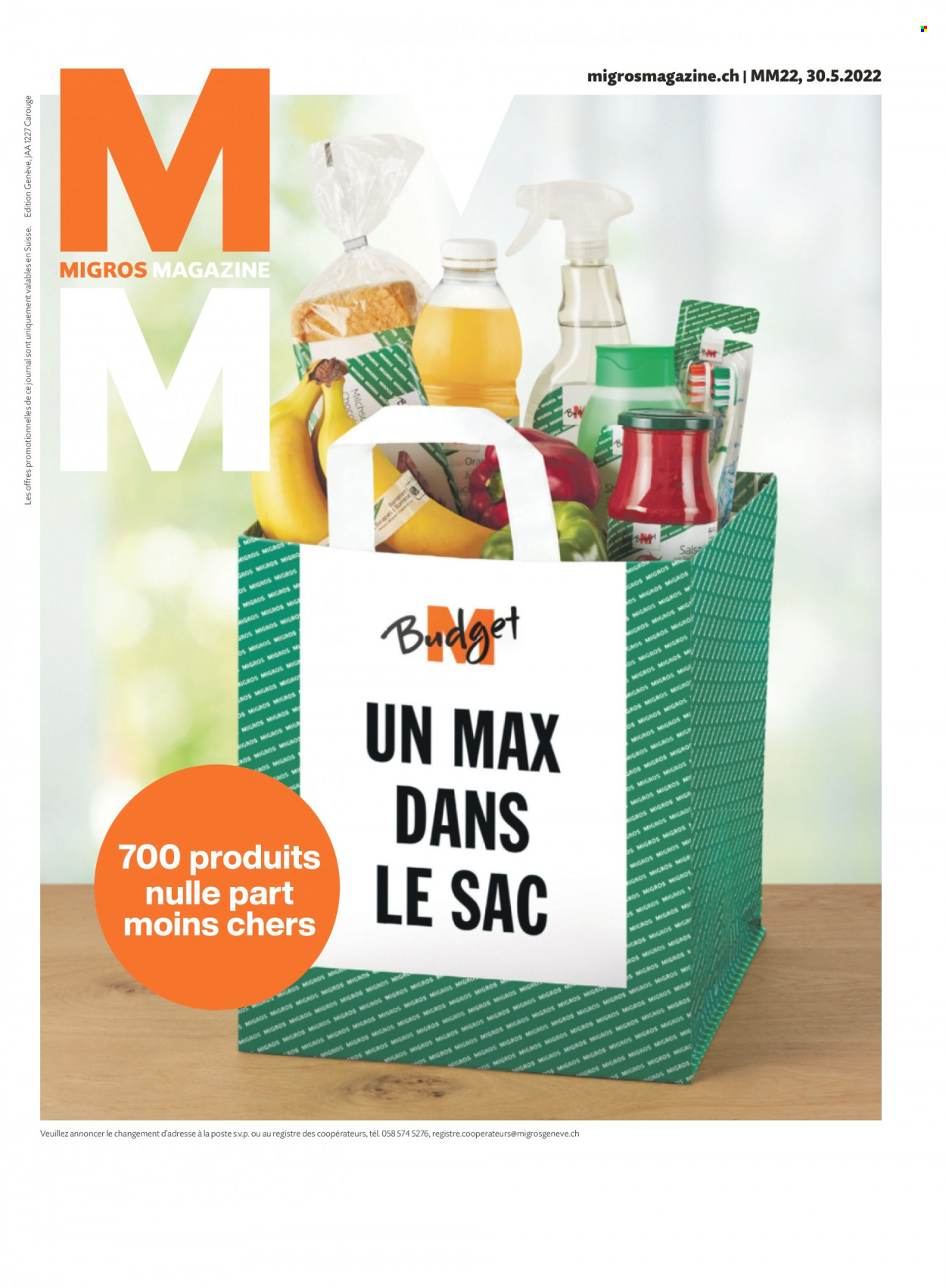 Volantino Migros - 30.5.2022 - 5.6.2022. Pagina 1