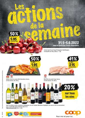 Prospekte Coop - 31.5.2022 - 5.6.2022.