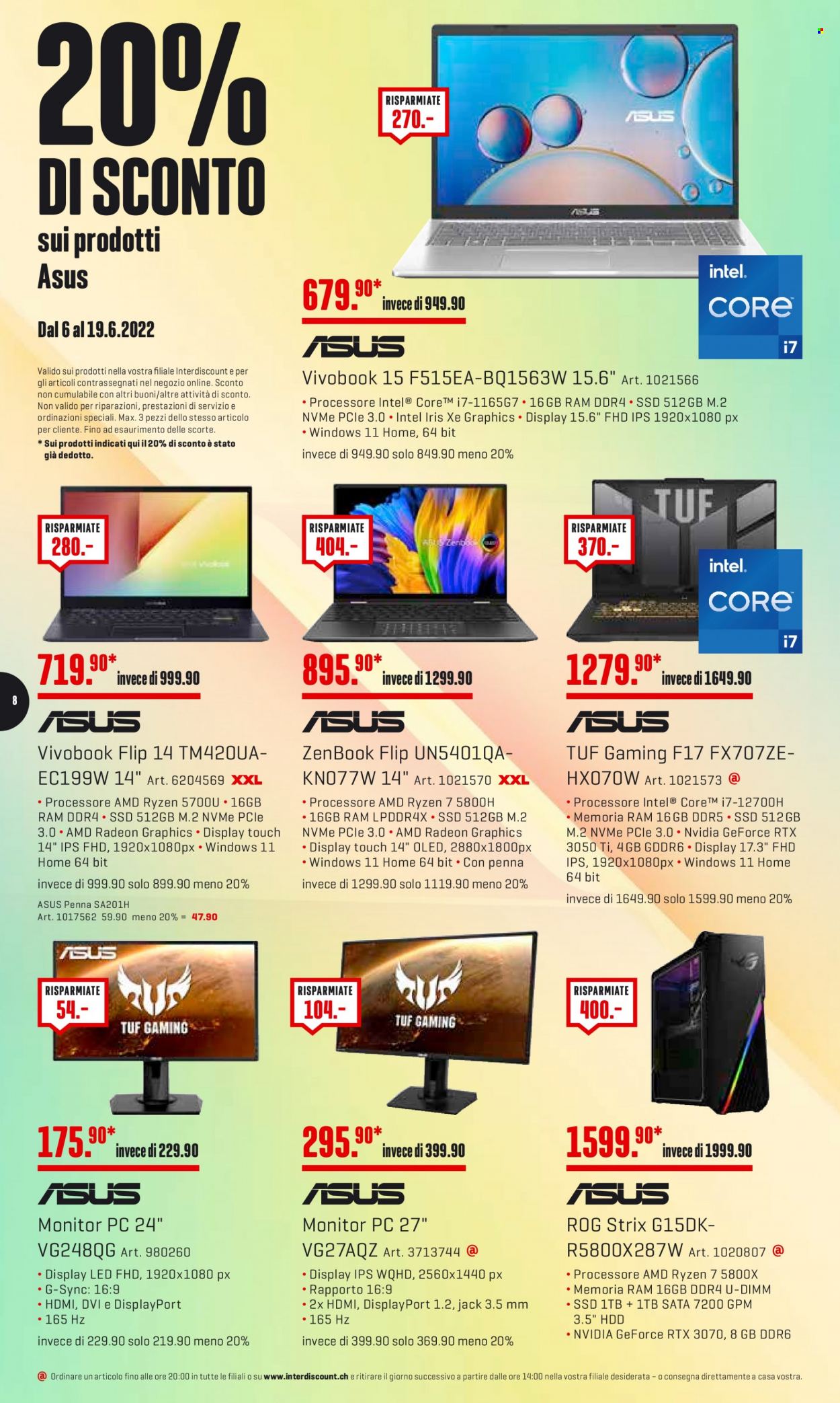 Volantino Interdiscount - 6.6.2022 - 19.6.2022. Pagina 8