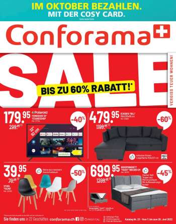 Volantino Conforama - 7.6.2022 - 20.6.2022.