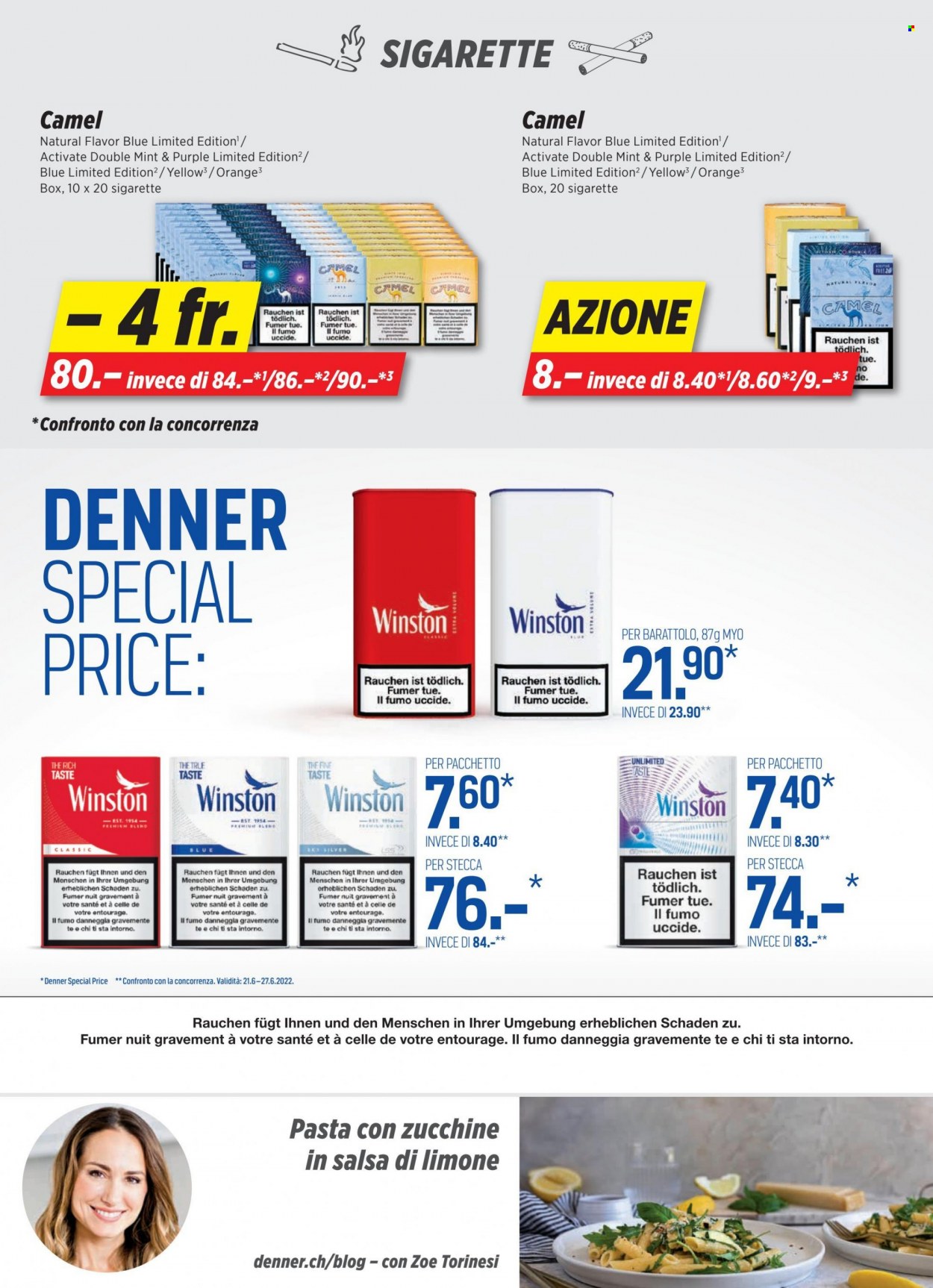 Prospekt Denner - 21.6.2022 - 27.6.2022. Seite 23