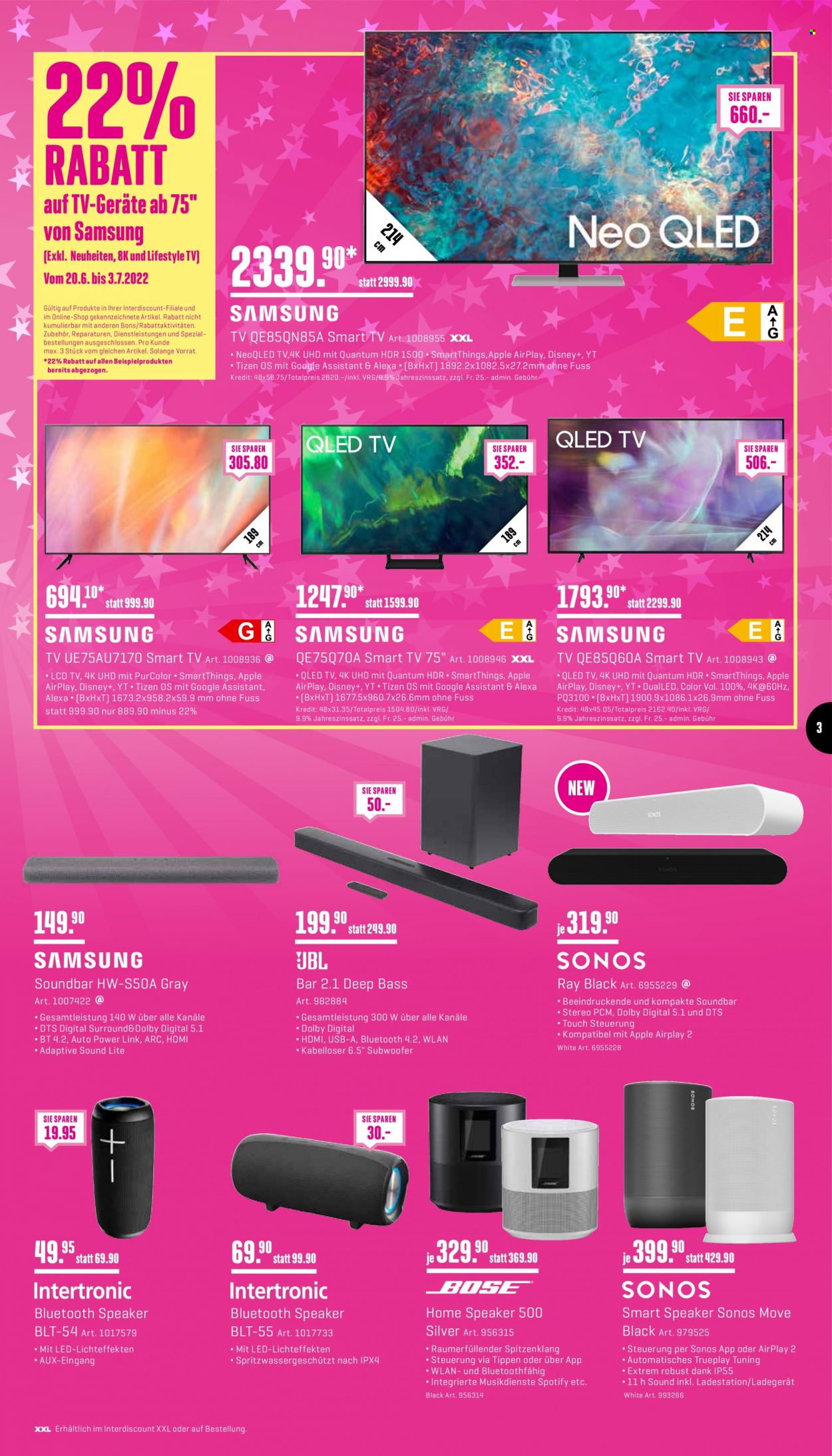 Prospekt Interdiscount - 20.6.2022 - 3.7.2022. Seite 3