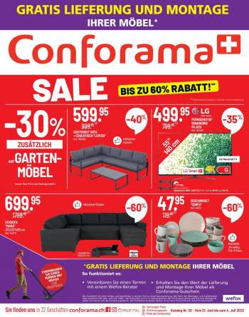 Volantino Conforama - 21.6.2022 - 4.7.2022.
