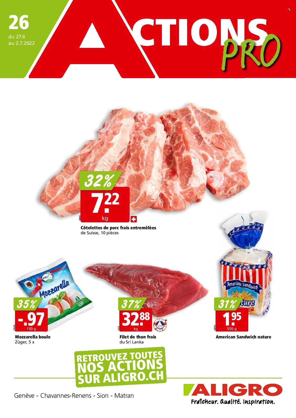 Volantino ALIGRO - 27.6.2022 - 2.7.2022. Pagina 1
