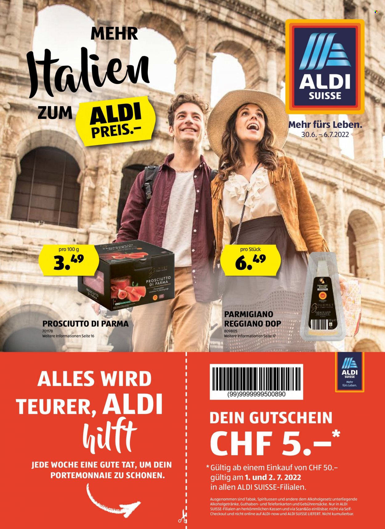 Volantino Aldi - 30.6.2022 - 6.7.2022. Pagina 1