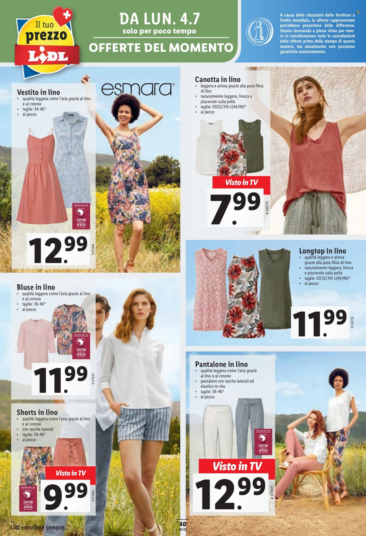 Volantino Lidl - 30.6.2022 - 6.7.2022. Pagina 40