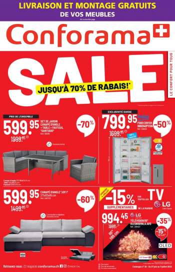 Catalogue Conforama - 27.6.2022 - 11.7.2022.