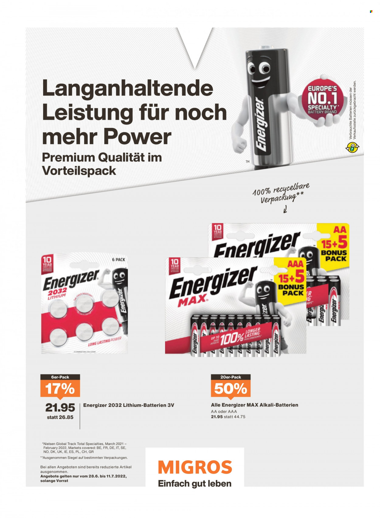 Volantino Migros - 27.6.2022 - 3.7.2022. Pagina 22