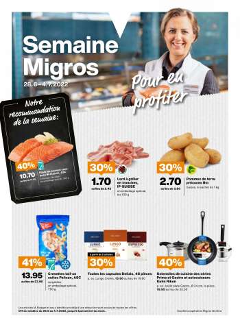 Catalogue Migros - 28.6.2022 - 4.7.2022.