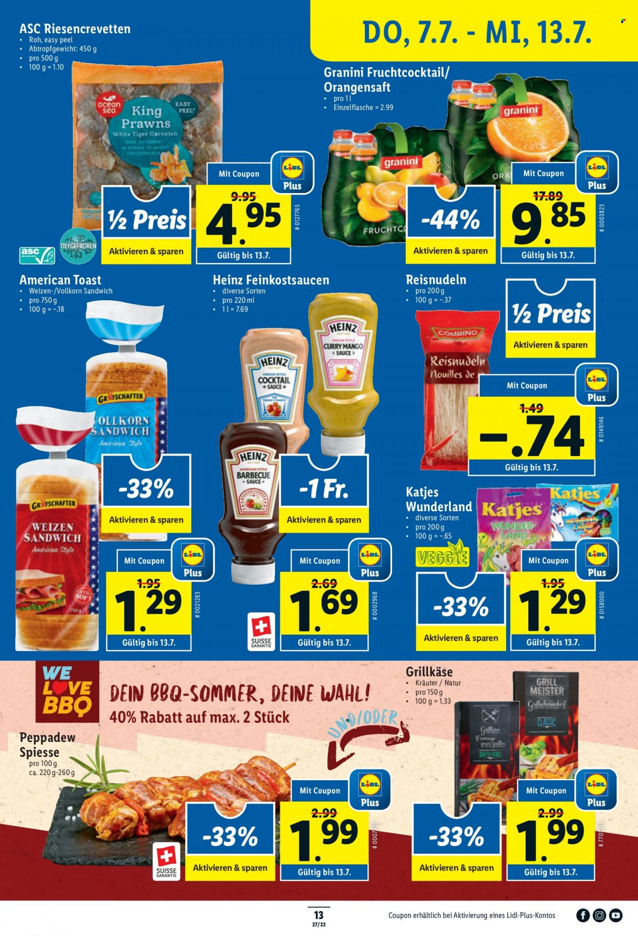 Prospekt Lidl - 7.7.2022 - 13.7.2022. Seite 13