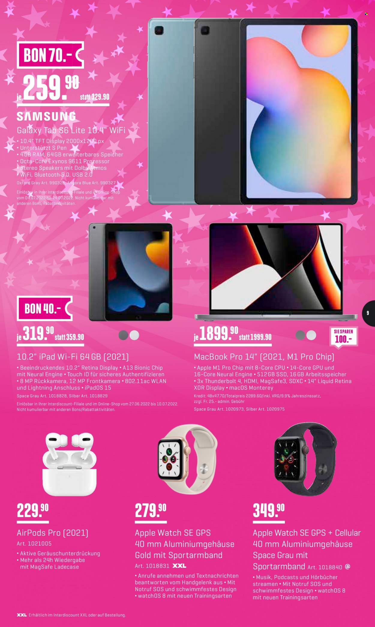 Catalogue Interdiscount - 4.7.2022 - 24.7.2022. Page 9