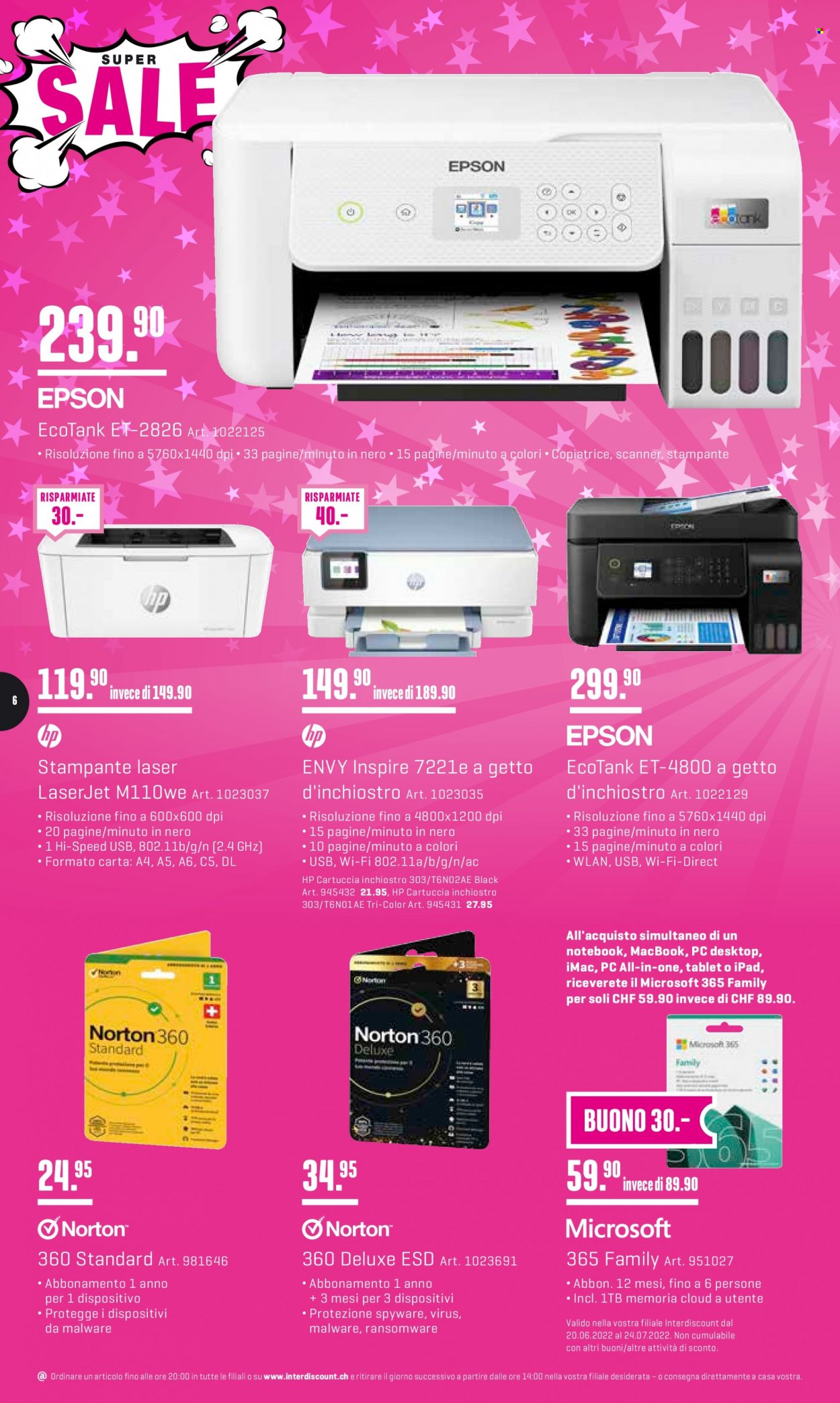 Prospekt Interdiscount - 4.7.2022 - 24.7.2022. Seite 6