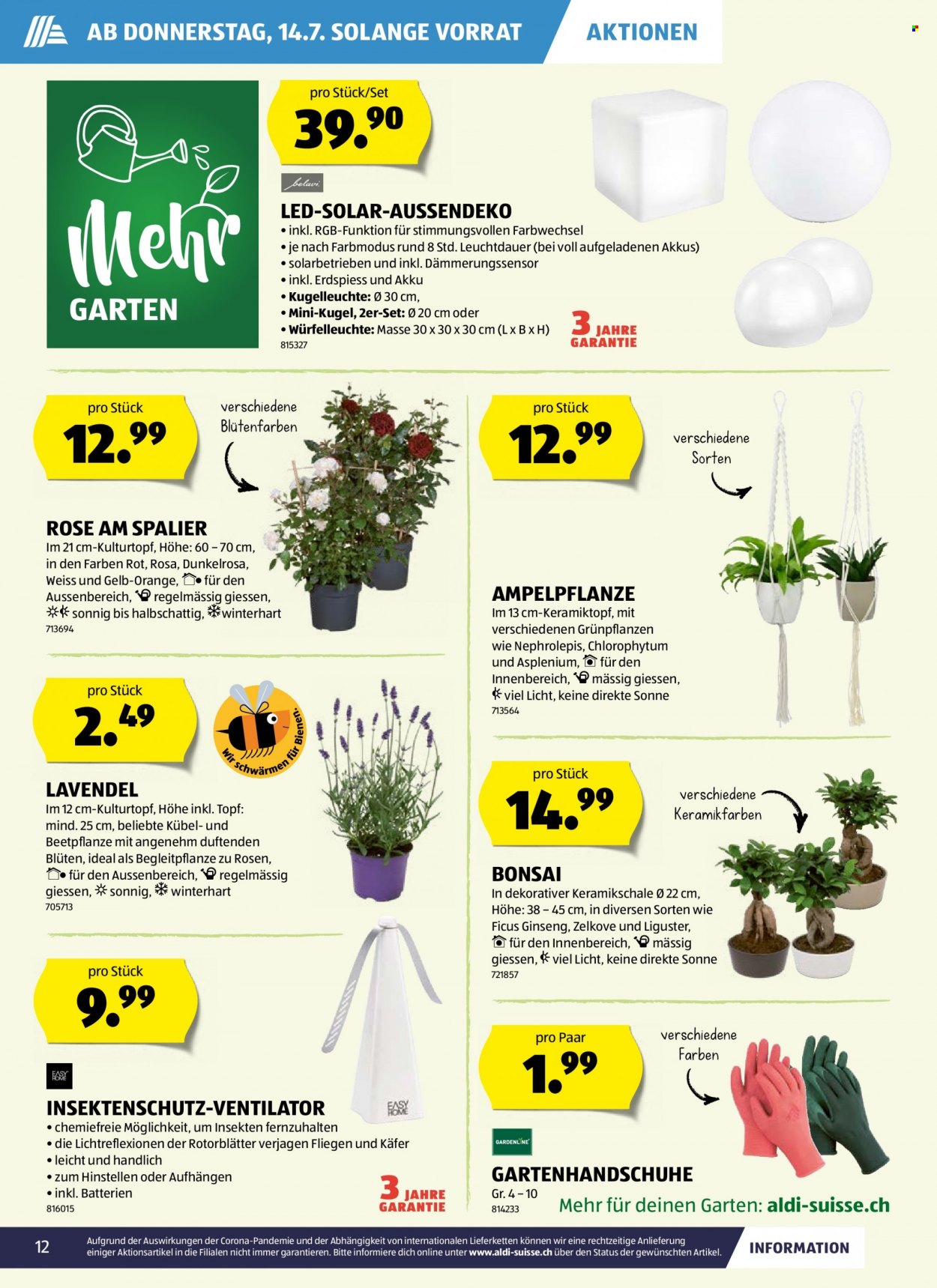 Catalogue Aldi - 14.7.2022 - 20.7.2022. Page 12