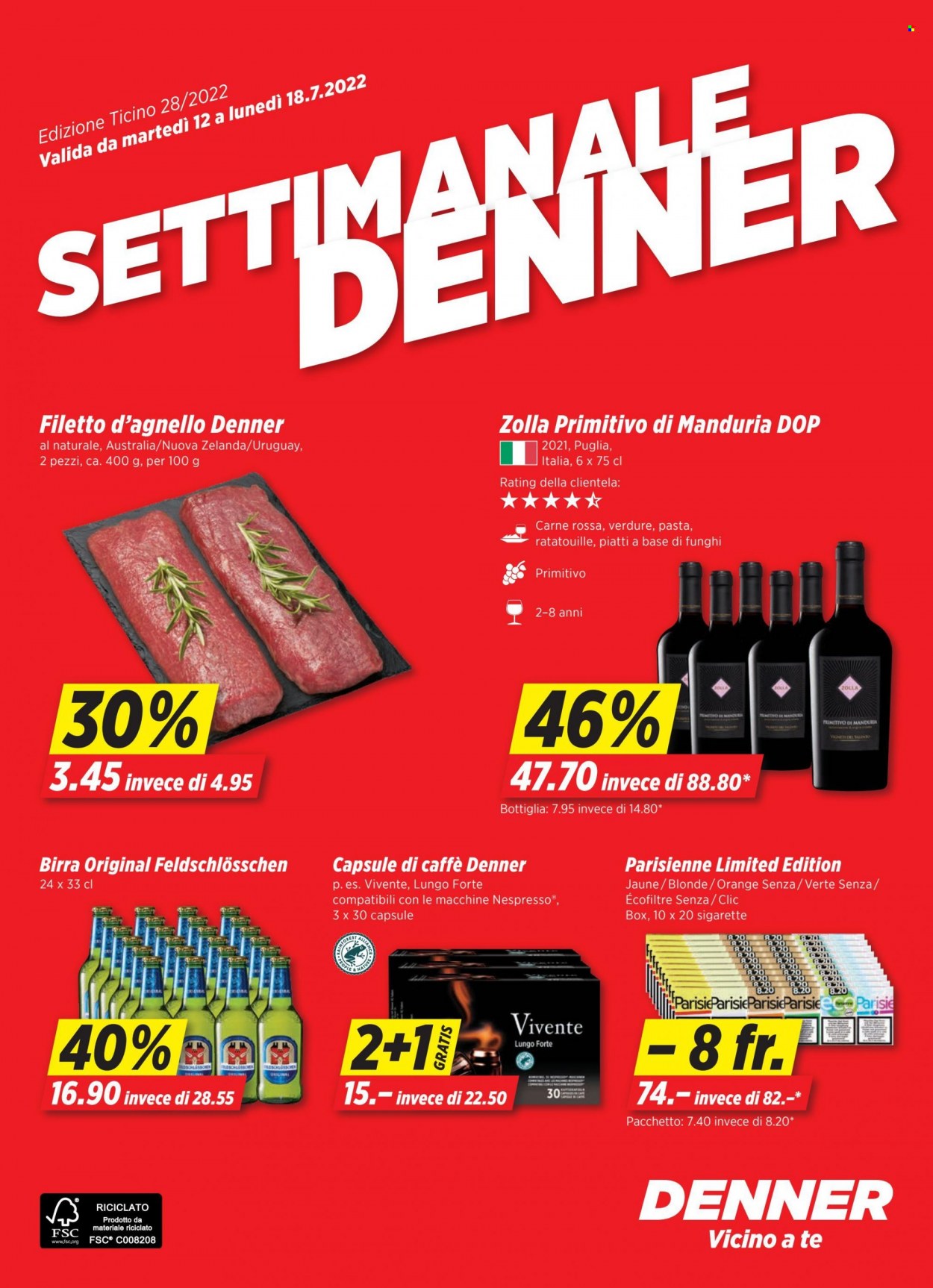 Catalogue Denner - 12.7.2022 - 18.7.2022. Page 1