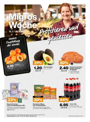 Prospekte Migros - 12.7.2022 - 18.7.2022.