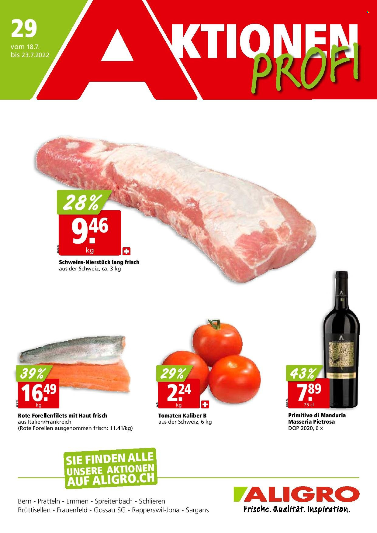 Volantino ALIGRO - 18.7.2022 - 23.7.2022. Pagina 1