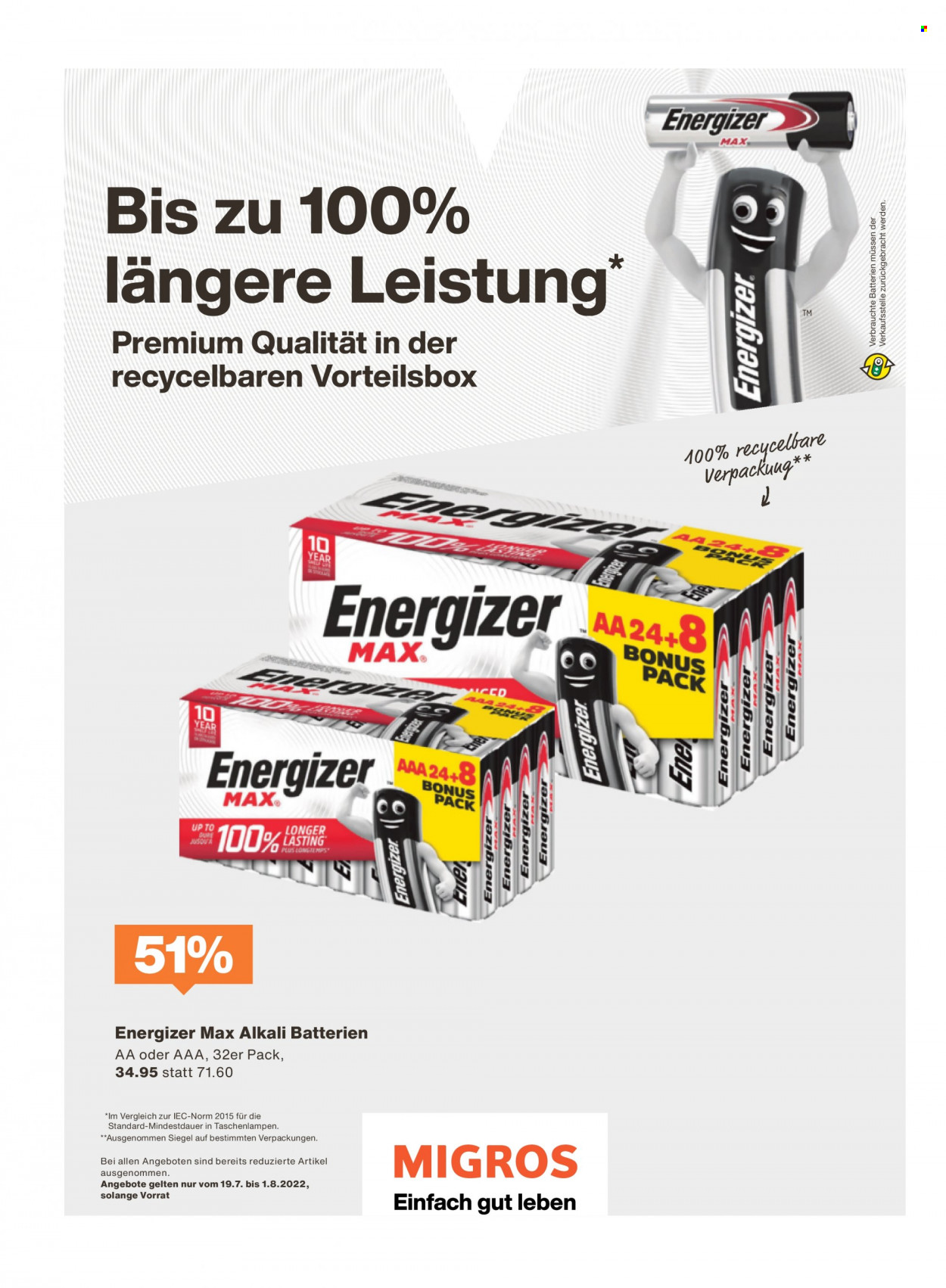 Prospekt Migros - 18.7.2022 - 24.7.2022. Seite 30