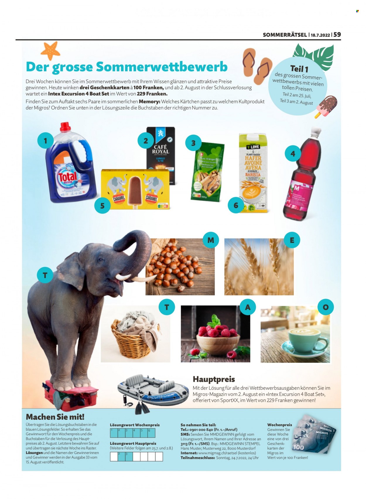 Prospekt Migros - 18.7.2022 - 24.7.2022. Seite 59