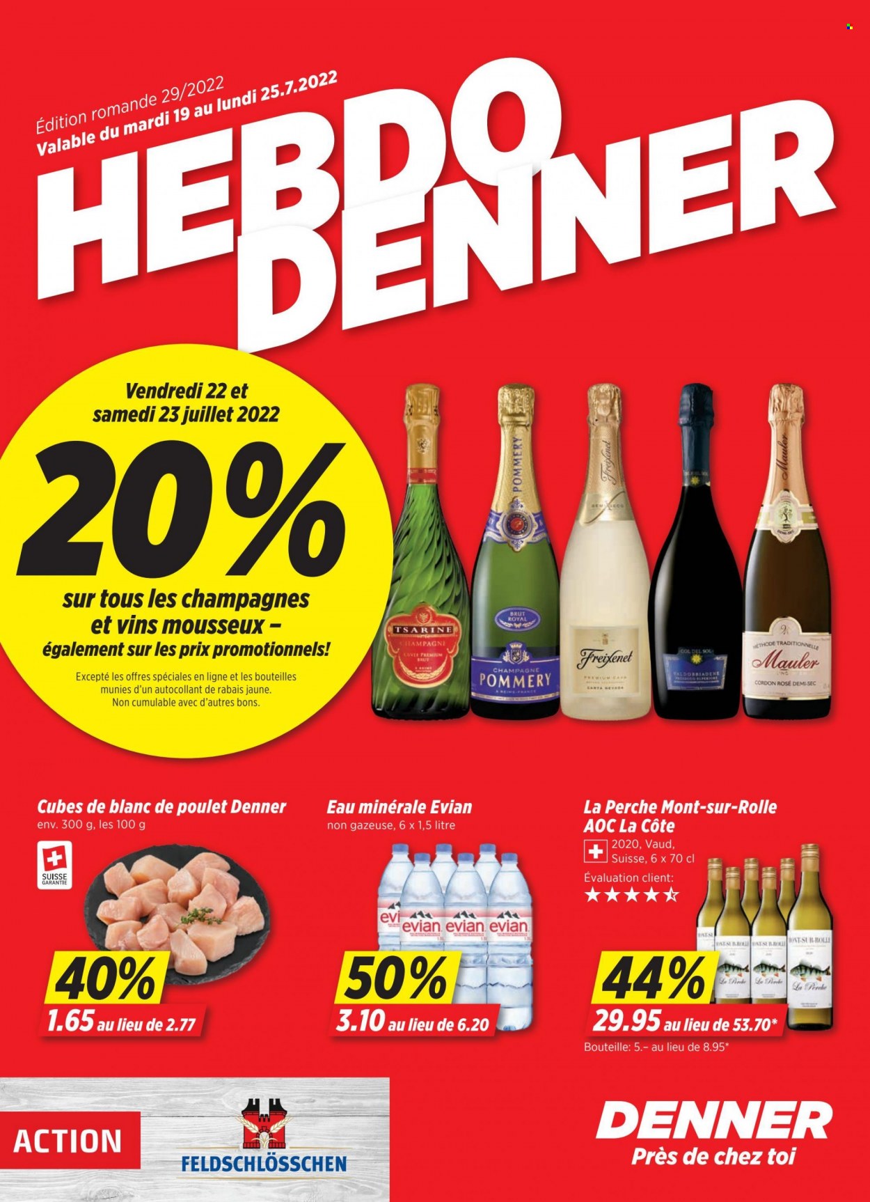 Prospekt Denner - 19.7.2022 - 25.7.2022. Seite 1