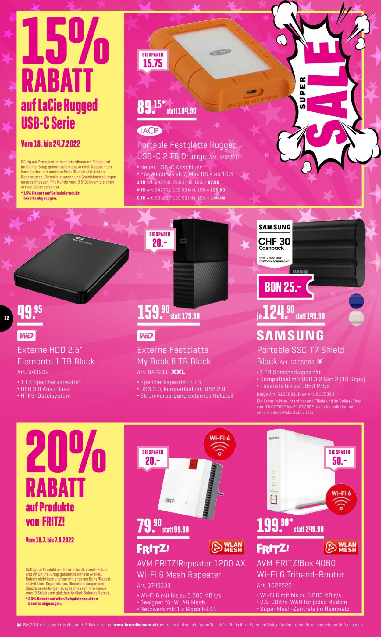 Catalogue Interdiscount - 18.7.2022 - 24.7.2022. Page 12