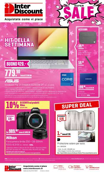 Volantino Interdiscount - 18.7.2022 - 24.7.2022.