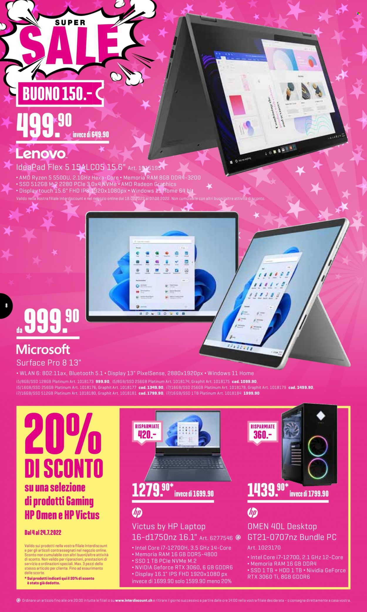 Catalogue Interdiscount - 18.7.2022 - 24.7.2022. Page 8