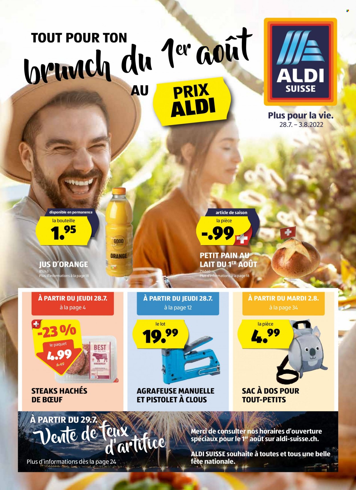 Volantino Aldi - 28.7.2022 - 3.8.2022. Pagina 1