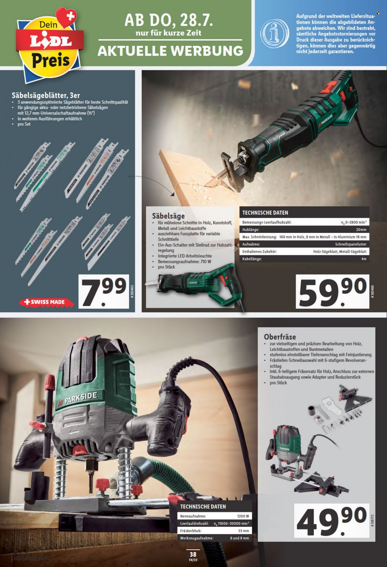 Volantino Lidl - 28.7.2022 - 3.8.2022. Pagina 38