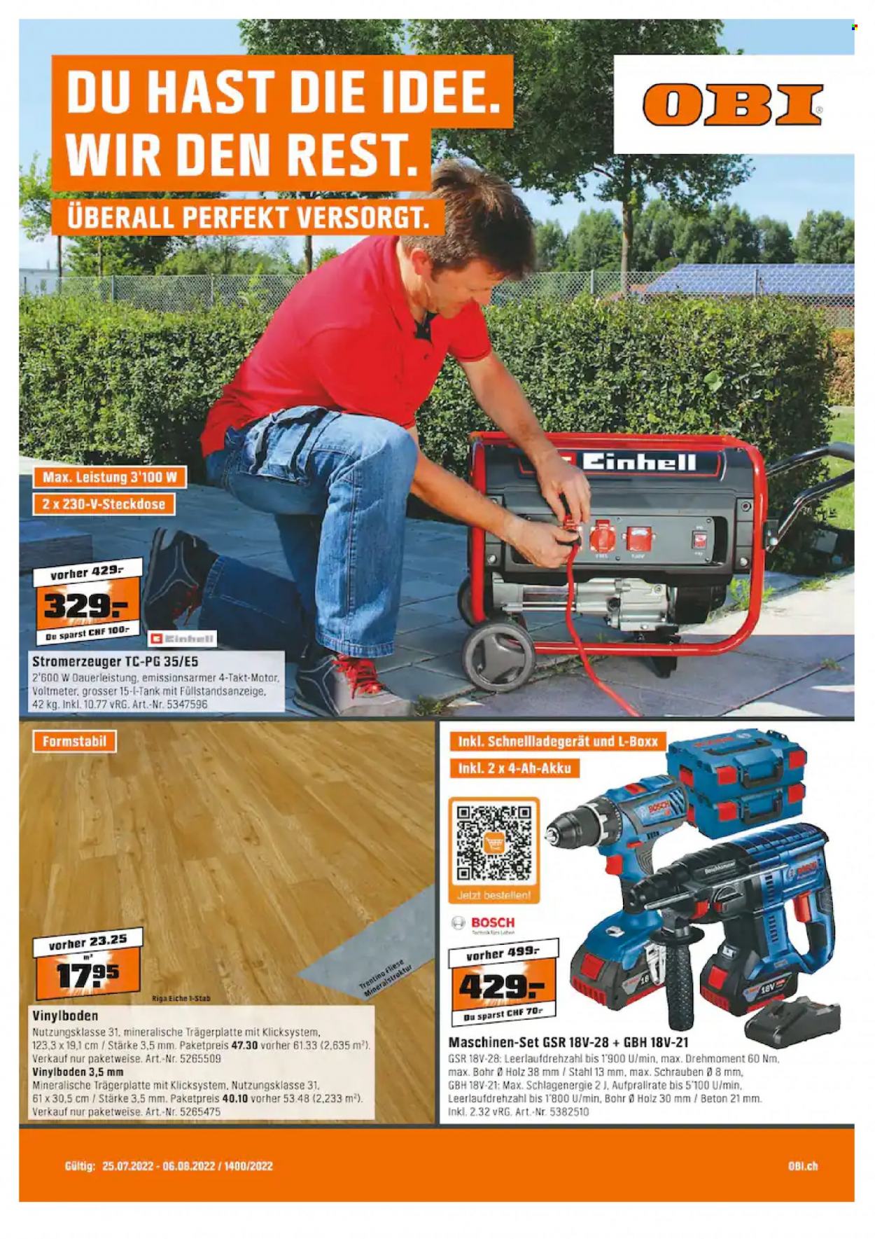 Catalogue OBI - 25.7.2022 - 6.8.2022. Page 1