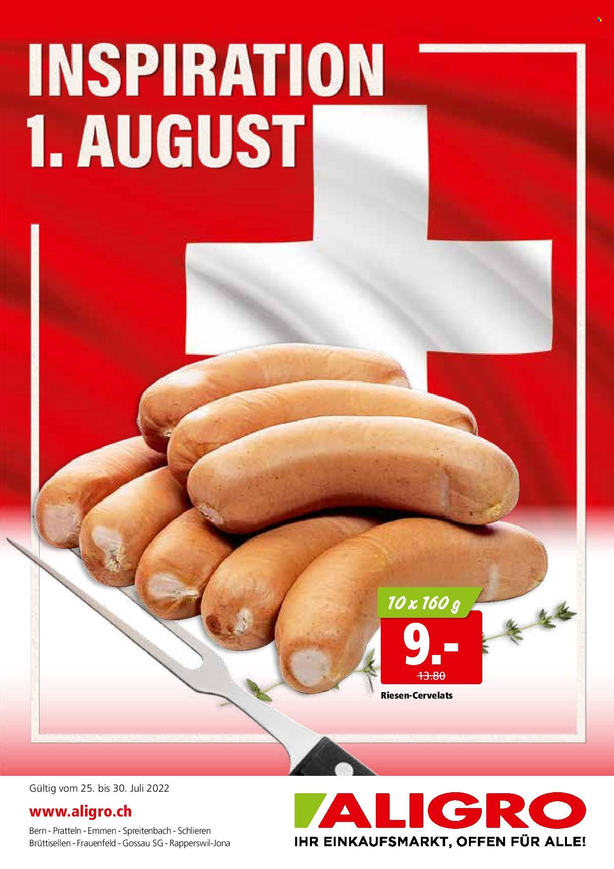 Volantino ALIGRO - 25.7.2022 - 30.7.2022. Pagina 1