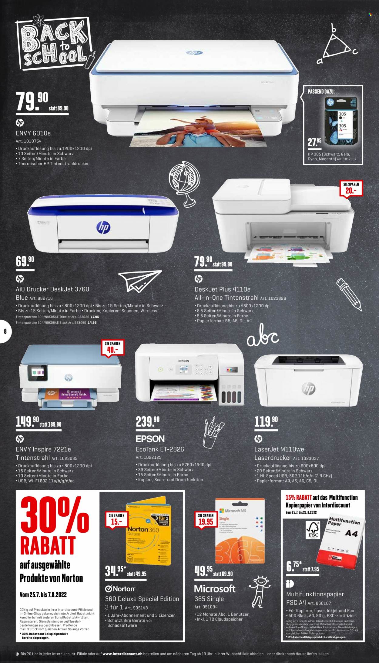 Catalogue Interdiscount - 25.7.2022 - 7.8.2022. Page 8