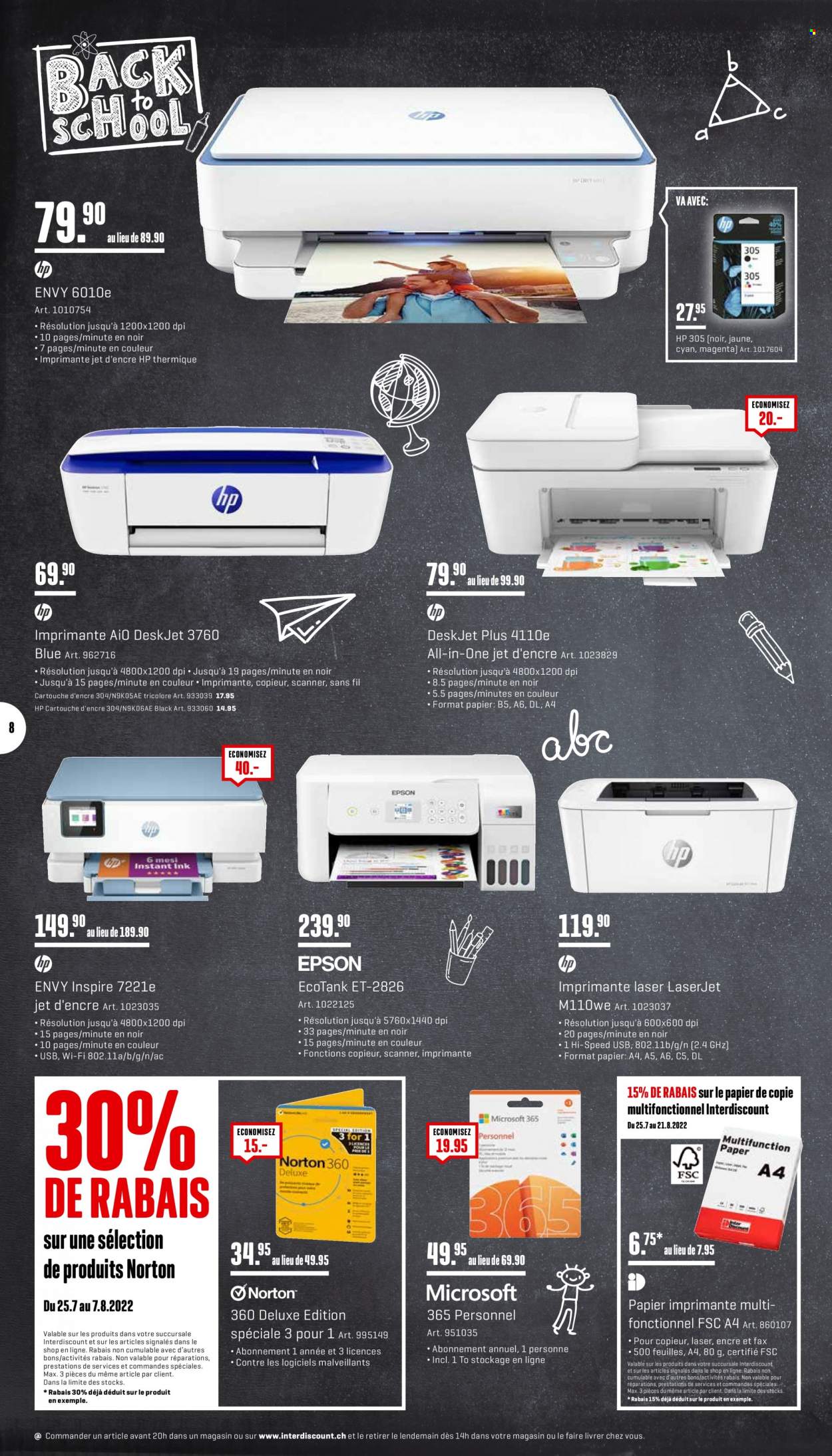 Volantino Interdiscount - 25.7.2022 - 7.8.2022. Pagina 8